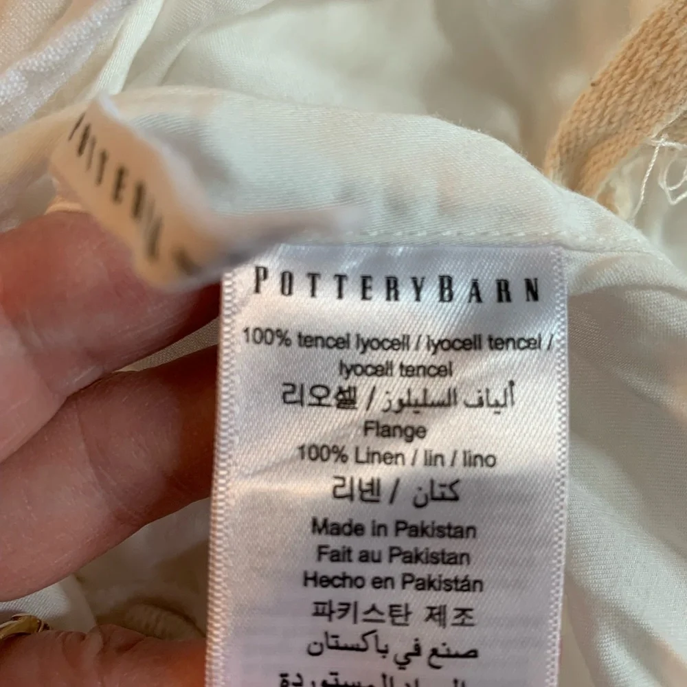 Pottery Barn king size duvet cover